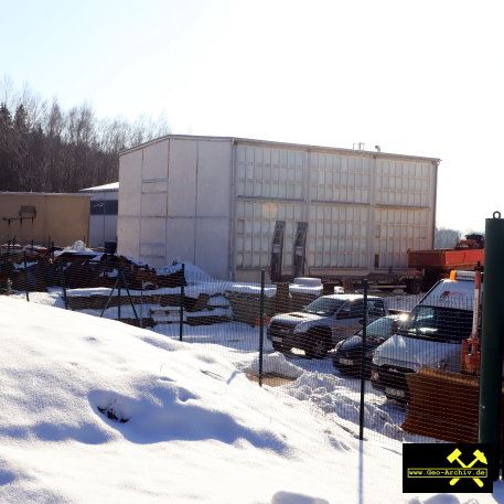 Zinnerz Grube am Sauberg, Ehrenfriedersdorf, Erzgebirge, Sachsen - 8. Februar 2023 (7) Maschinenhaus Hauptschacht.JPG